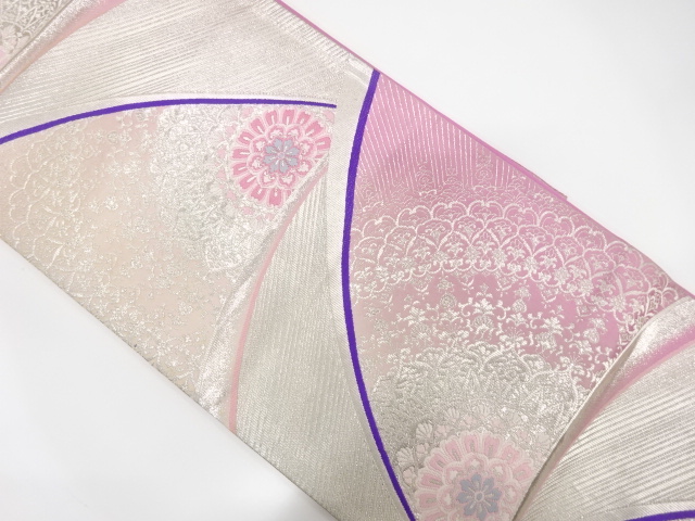 JAPANESE FUKURO OBI / WOVEN FLOWER CREST